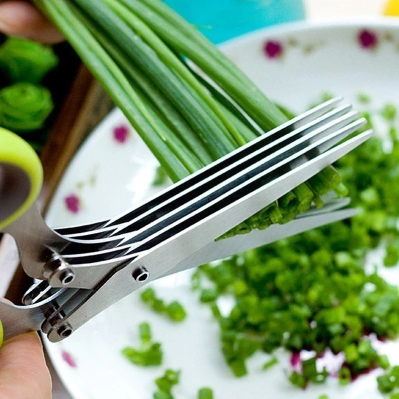 🔥 Today's Sale 🔥 5 Blade Kitchen Salad Scissors – XIAOSA